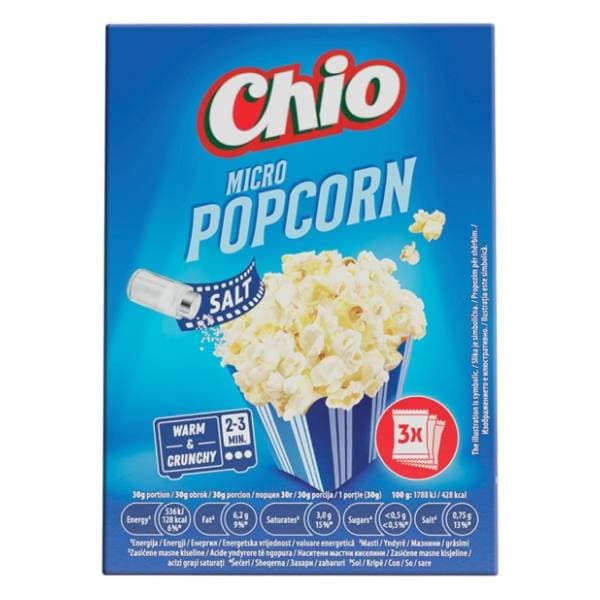 CHIO kokice za mikrovalnu 3x80g 0