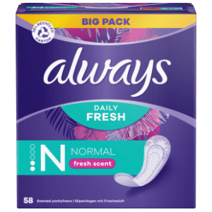 ALWAYS Daily fresh normal dnevni ulošci 58kom slide slika