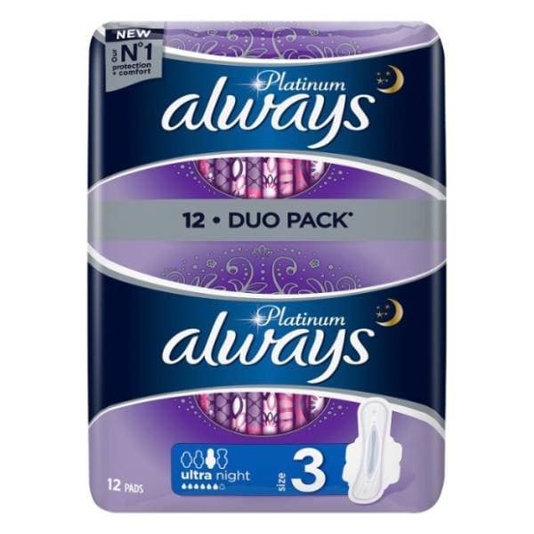 ALWAYS Platinum Night ulošci 12kom 0
