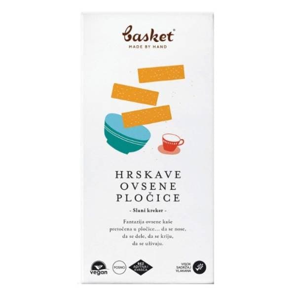 BASKET Hrskave zobene pločice 100g 0