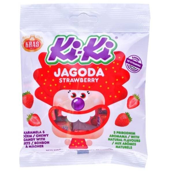 Bomboni KRAŠ Kiki jagoda 100g 0