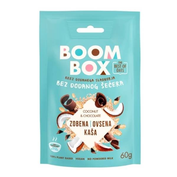 BOOM BOX zobena kaša kokos čokolada 60g 0