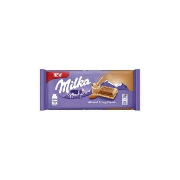 Čokolada MILKA almond crispy 90g 0