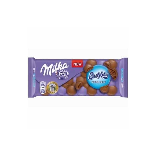 Čokolada Milka Bubbly milk 90g 0