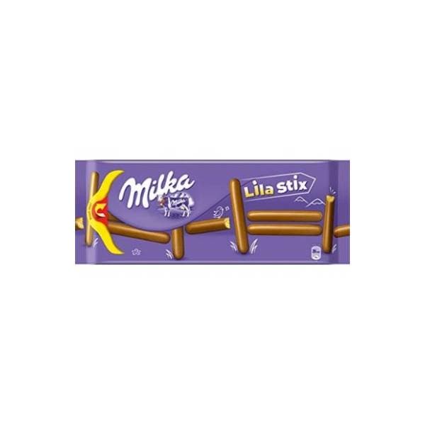 Čokoladica MILKA keks ChocoLilaStix 112g 0