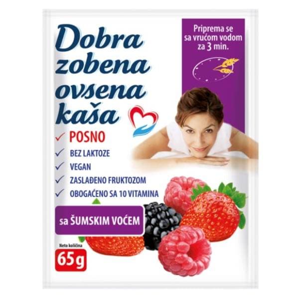 DOBRA zobena kaša šumsko voće 65g 0