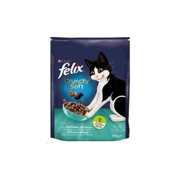 FELIX granule Crunchy & soft losos 950g 0