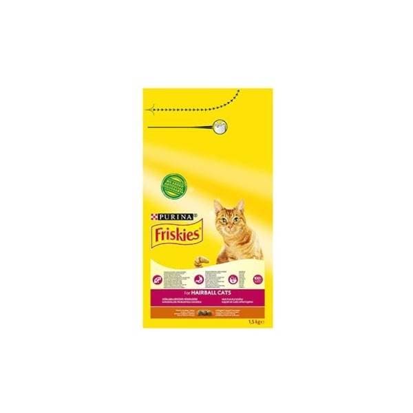 FRISKIES Hairball piletina i povrće 1,5kg 0