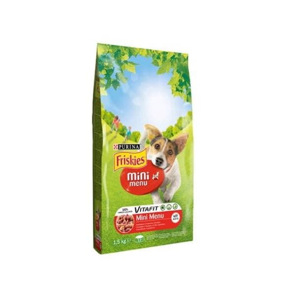 FRISKIES Mini menu govedina i povrće 1,5kg 0