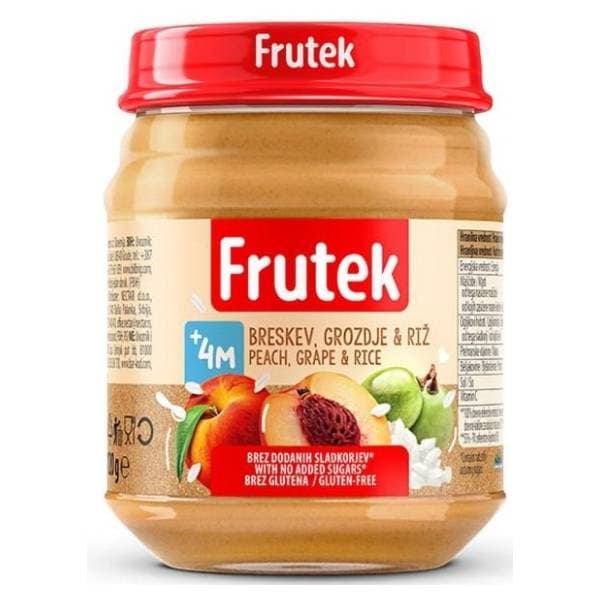 FRUTEK kašica breskva riža 120g 0