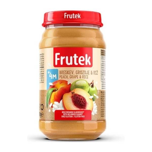 FRUTEK kašica breskva riža 190g 0