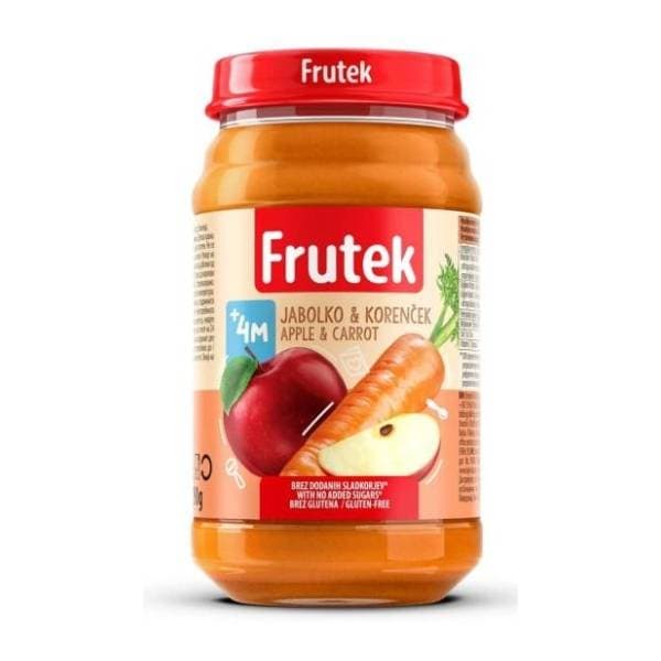 FRUTEK kašica mrkva jabuka 190g 0