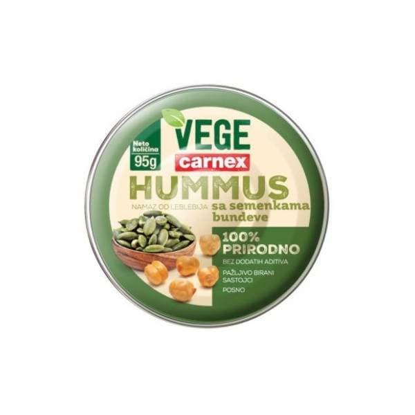 Hummus CARNEX Vege sjemenke bundeve 95g 0