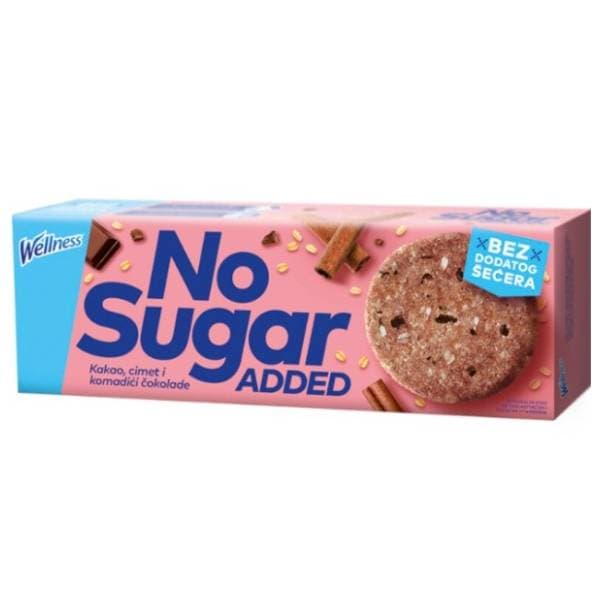 Keks WELLNESS bez dodanog šećera 125g 0