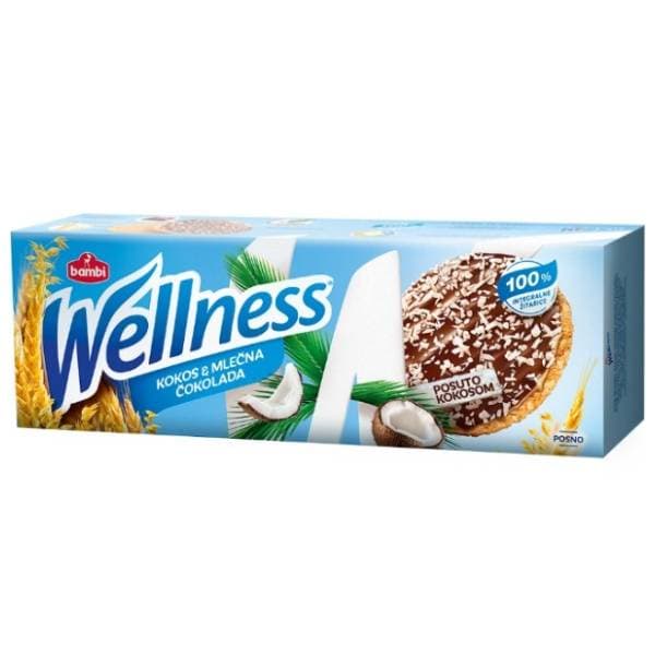 Keks WELLNESS preliven kokosom 165g 0