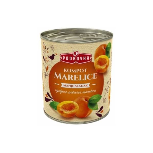 Kompot od marelice light PODRAVKA 820g 0