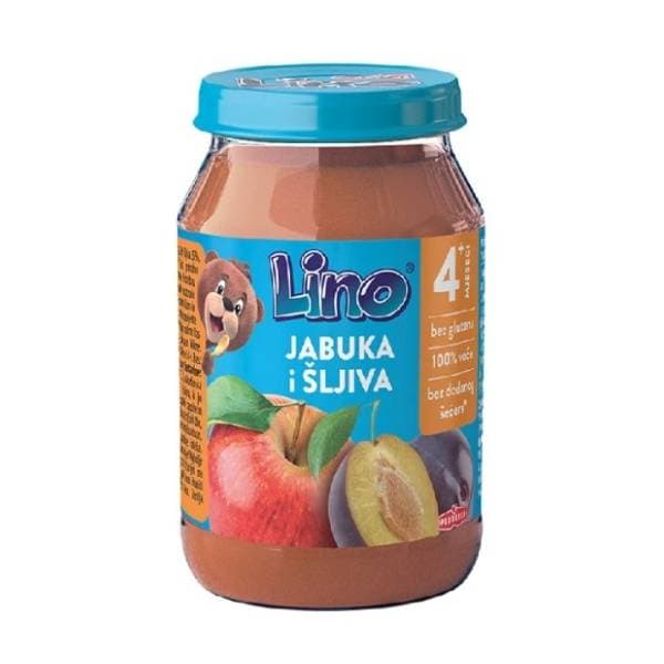 LINO kašica jabuka šljiva 190g 0