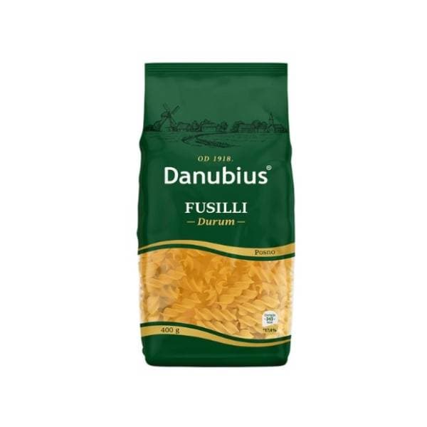 Tjestenina DANUBIUS Mini Fusilli 400g 0