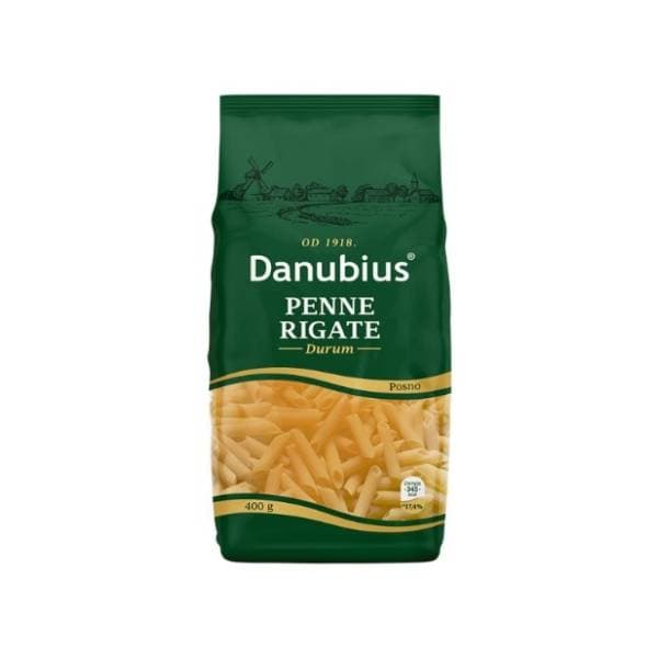 Tjestenina DANUBIUS Penne Rigate 400g 0