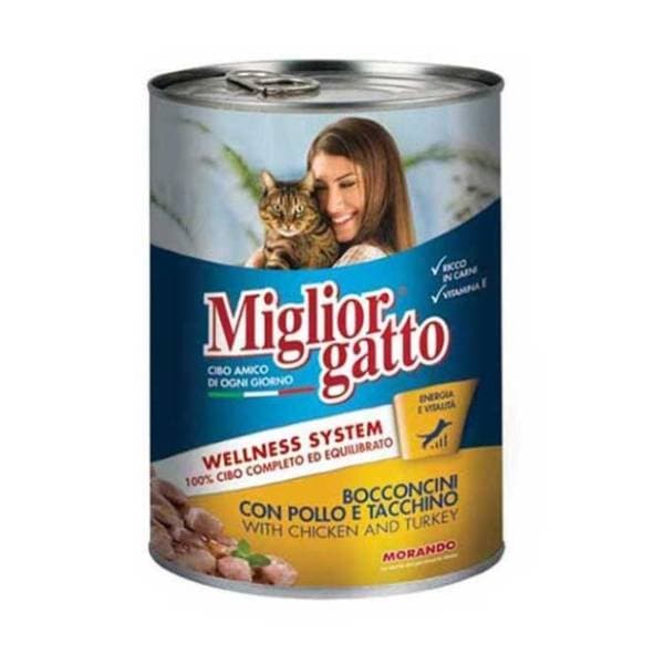 MIGLIOR Gatto piletina i puretina 405g 0