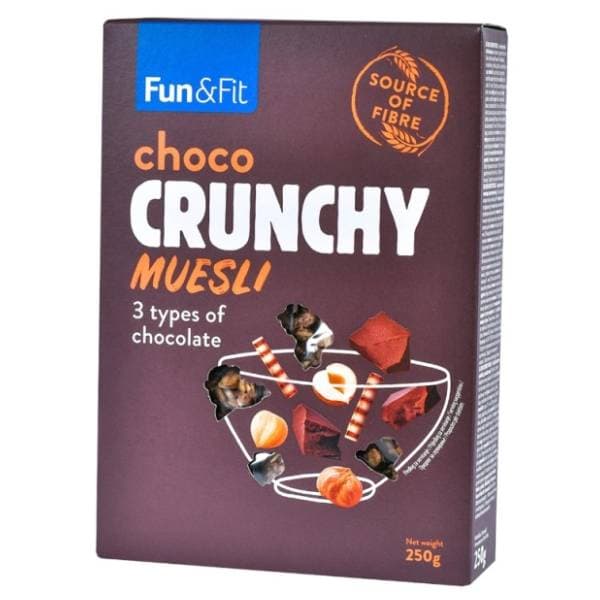 Musli FUN&FIT hrskavi čokolada 250g 0