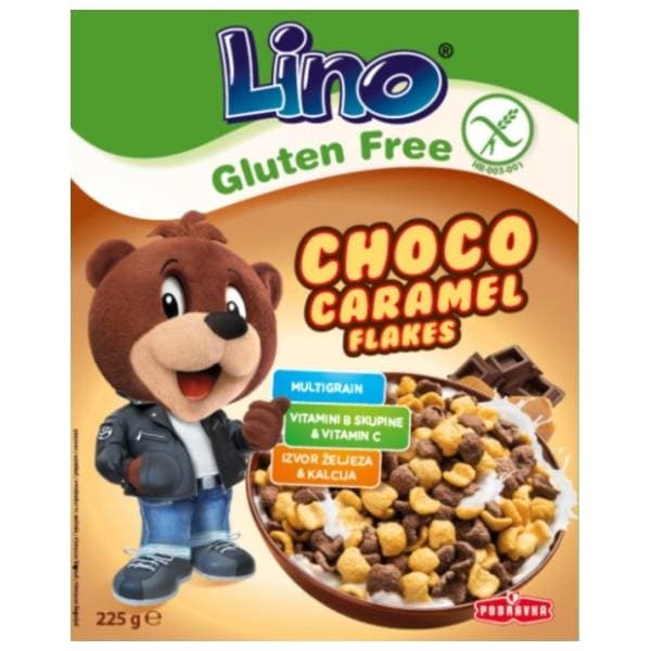 Müsli PODRAVKA Lino Choco caramel flakes 225g 0