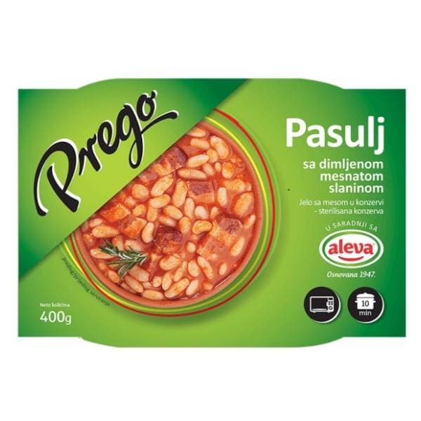 PREGO grah s dimljenom slaninom 400g 0