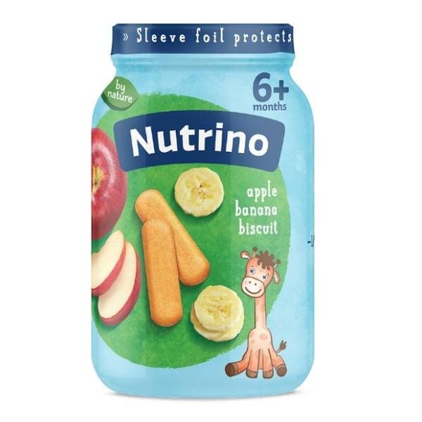 NUTRINO kašica jabuka banana keks 190g 0