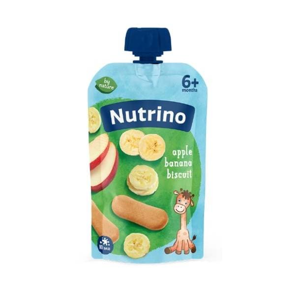 NUTRINO voćni pire jabuka banana keks 100g 0