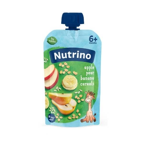 NUTRINO voćni pire jabuka kruška banana sa žitaricama 100g 0