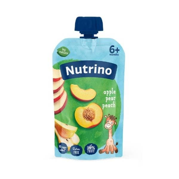 NUTRINO voćni pire jabuka kruška breskva 100g 0