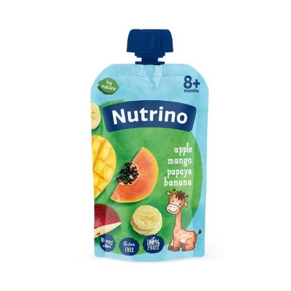 NUTRINO voćni pire jabuka mango papaja banana 100g 0