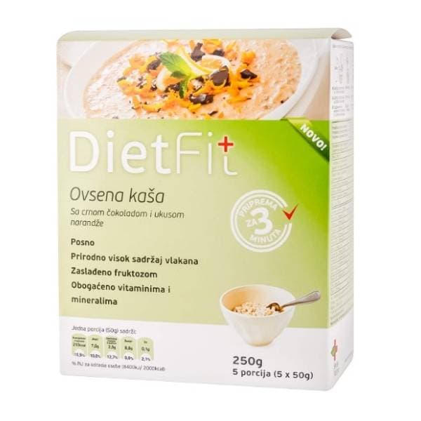 DIET FIT zobena kaša čokolada naranča 250g 0