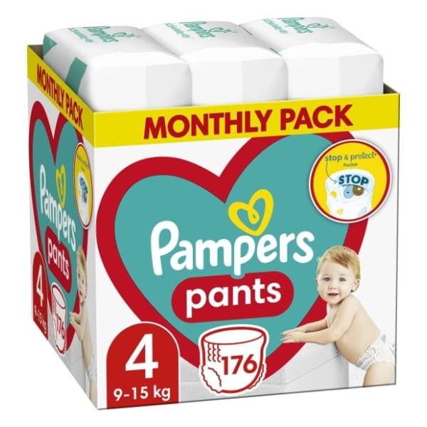 PAMPERS Pants pelene mjesečno pakiranje 4 176kom 0