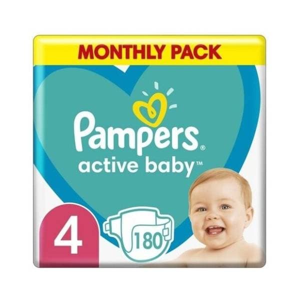 PAMPERS pelene mjesečni paket MSB 4 180kom 0