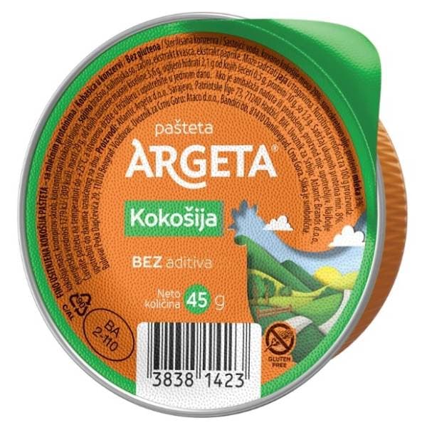 Pašteta ARGETA pileća 45g 0