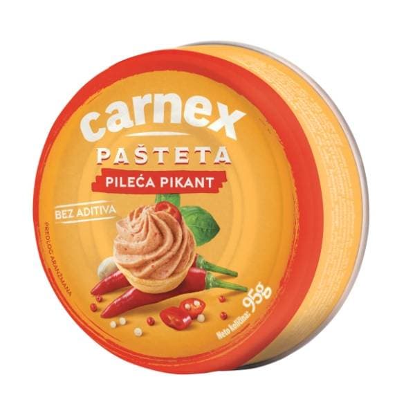 Pašteta CARNEX pileća pikant 95g 0