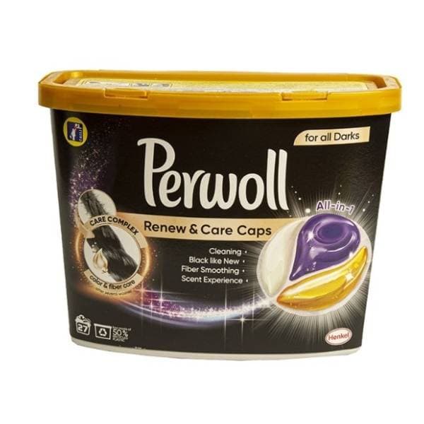 PERWOLL kapsule Renew & Care Black 27kom 0