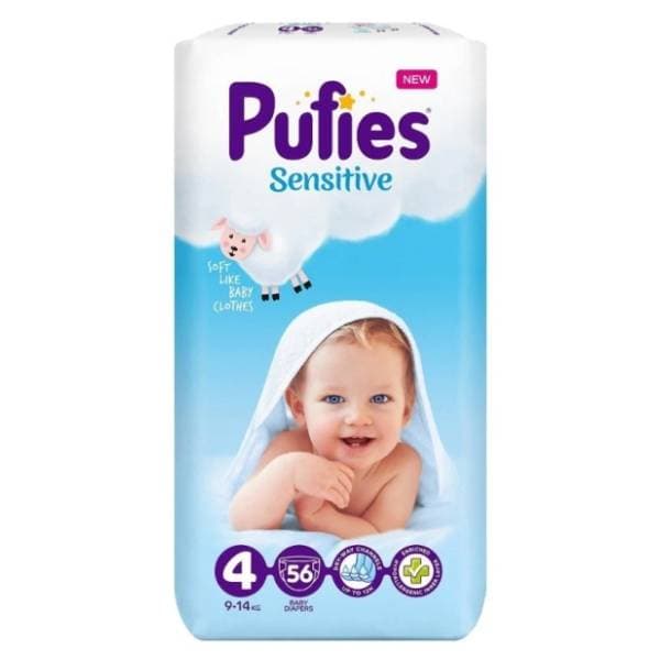 PUFIES pelene sensitive 4 56kom 0