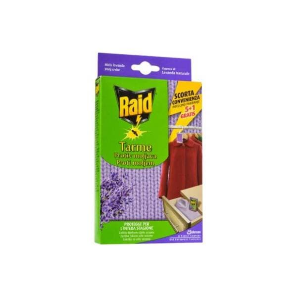 RAID gel protiv moljaca lavanda 5+1kom 6x3g 0