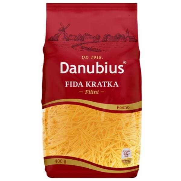 Rezanci DANUBIUS fida kratka 400g 0