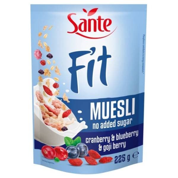Musli SANTE Fit brusnica borovnica goji bobice 225g 0