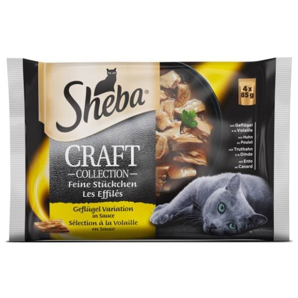 SHEBA Craft hrana za mačke izbor peradi 4x85g 0