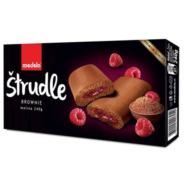 Štrudla MEDELA Brownie malina 240g 0