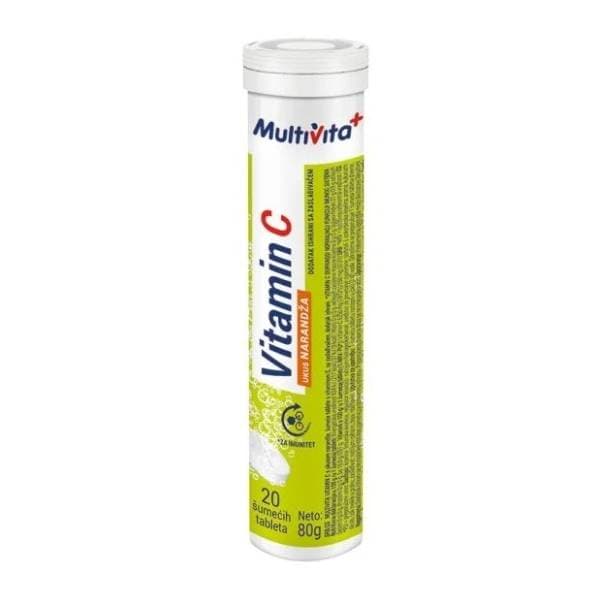Šumeće tablete MULTIVITA vitamin C 76g 0