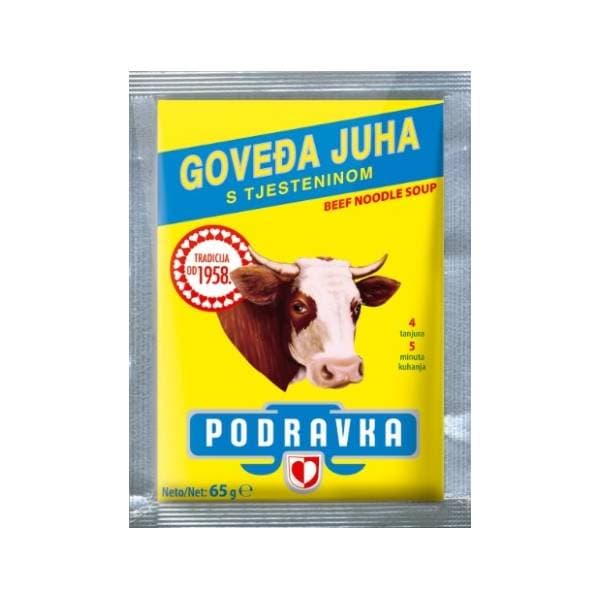 Juha PODRAVKA goveđa s tjesteninom 65g 0