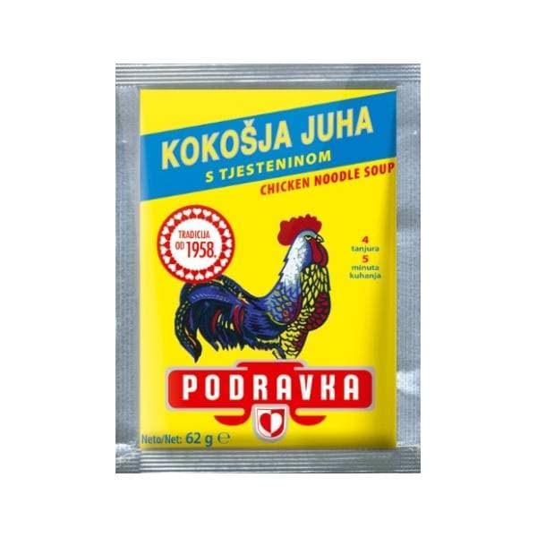 Juha PODRAVKA kokošja s tjesteninom 62g 0