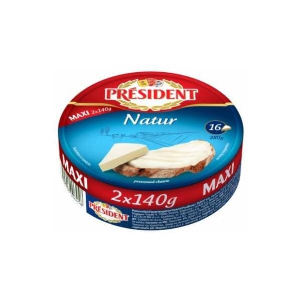Topljeni sirevi PRESIDENT natur 280g 0