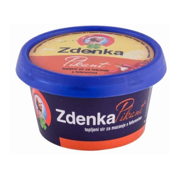 Topljeni sirevi ZDENKA s feferonima 45%mm 150g čaša 0