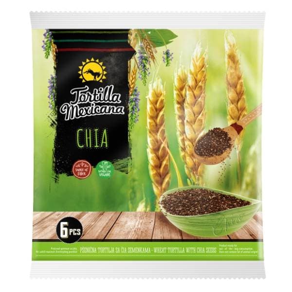 Tortilja MEXICANA Chia 390g 0